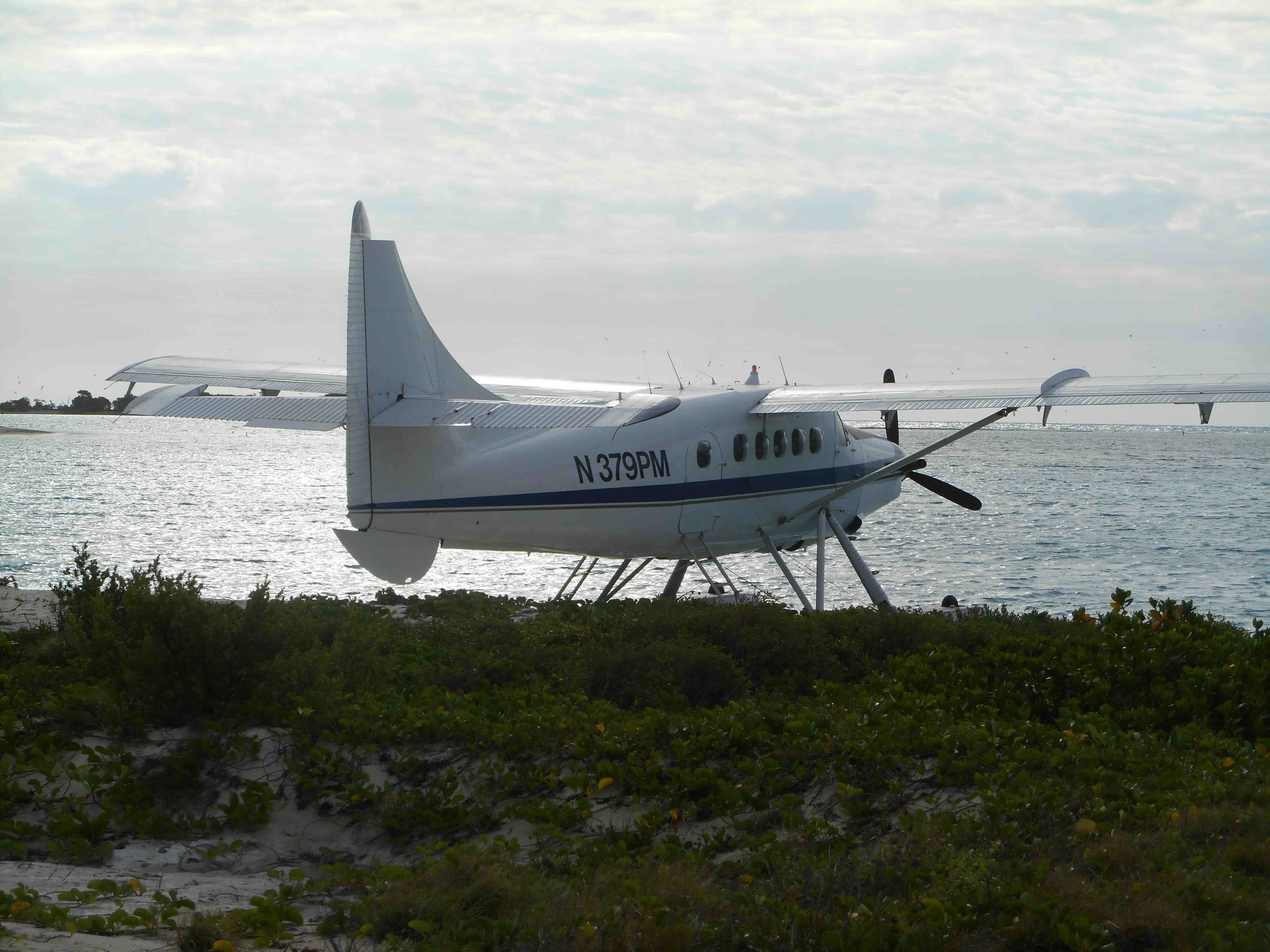 Seaplane at Garden Key, Dry Tortugas National Park